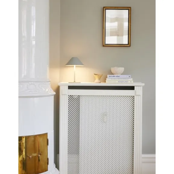 Hygge portabel bordslampa Varm grå Ø19