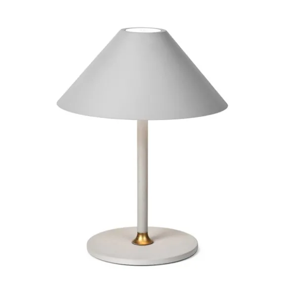 Hygge portabel bordslampa Varm grå Ø19