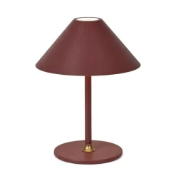 Hygge portabel bordslampa Maroon röd Ø19