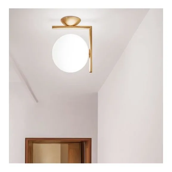 IC Lights C/W1 plafond, mässing 30cm