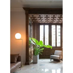 IC Lights F2 golvlampa, krom 185cm