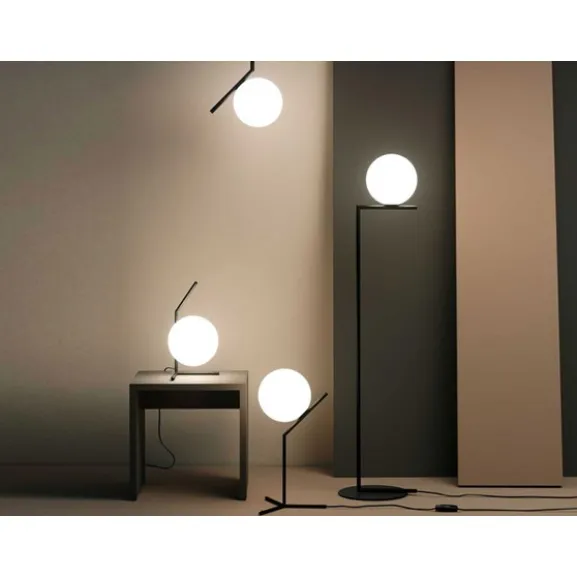 IC Lights F1 golvlampa, mattsvart 135cm