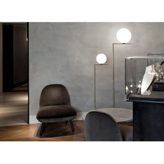 IC Lights F2 golvlampa, mattsvart 185cm