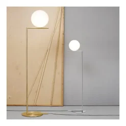 IC Lights F1 golvlampa, mässing 135cm