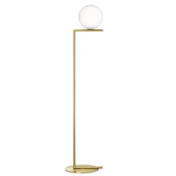 IC Lights F1 golvlampa, mässing 135cm