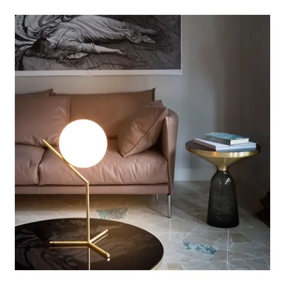 IC Lights T1 High bordslampa, mässing 53cm