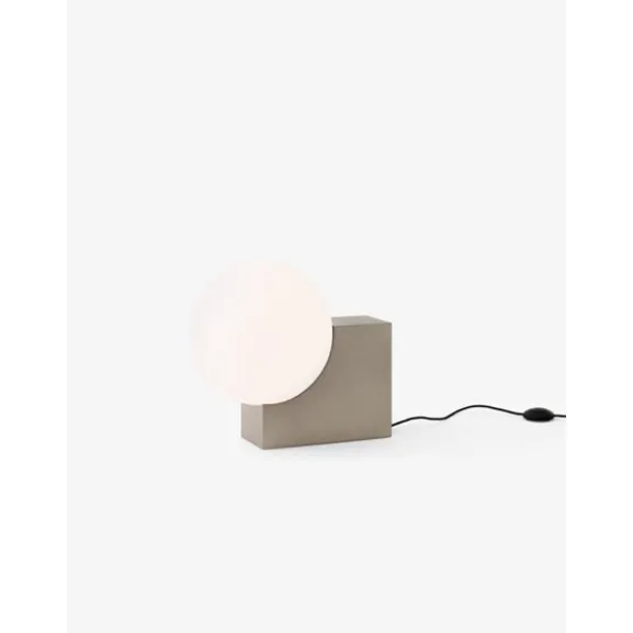 Journey Golvlampa SHY4 Brushed Steel base Opalglas