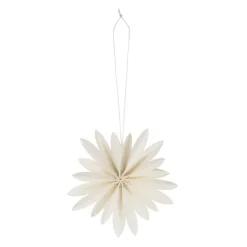 Julgransdekoration Flower, vit