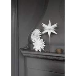 Julgransstjärna Sputnik, vit