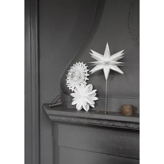 Julgransstjärna Sputnik, vit
