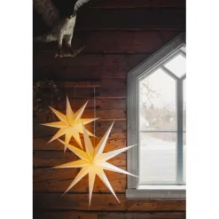 Julstjärna Alicia D90 vit