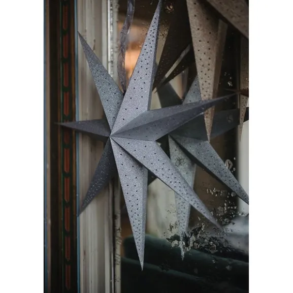 Julstjärna Twiggy D75 glitter silver