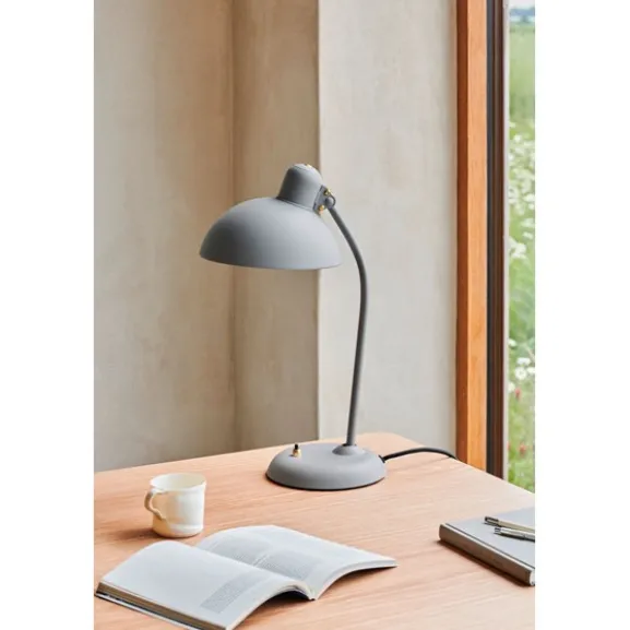 Kaiser idell bordslampa, Easy grey/brass 43cm