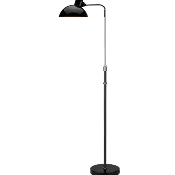 Kaiser idell golvlampa, luxus svart 125-135cm
