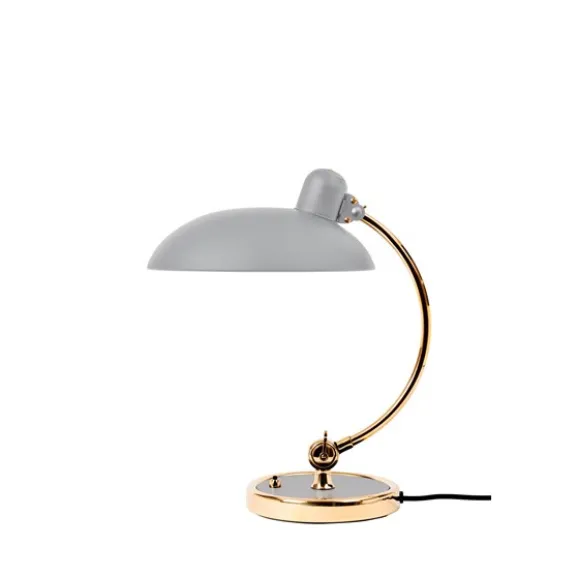 Kaiser Idell Luxus Bordslampa, Easy grey/brass