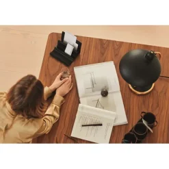 Kaiser Idell Luxus Bordslampa, Matt black/brass