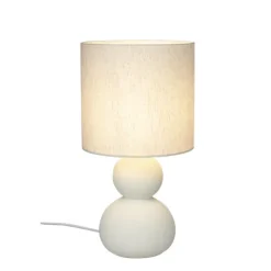 KALAMATA bordslampa, naturvit/naturvit