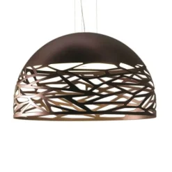 Kelly large dome pendel, brons 80cm