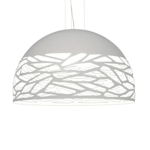 Kelly large dome pendel, vit 80cm