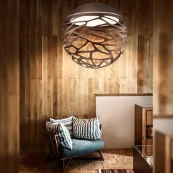 Kelly large sphere pendel, koppar/brons 80cm