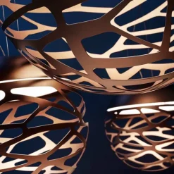 Kelly large sphere pendel, koppar/brons 80cm