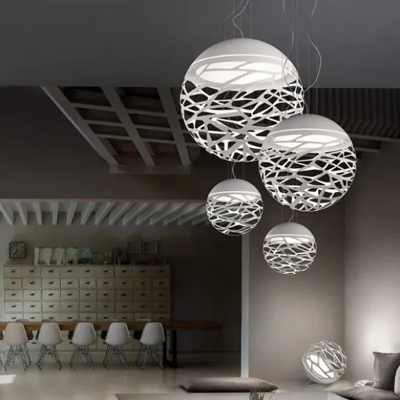 Kelly medium sphere pendel, vit 50cm