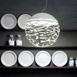 Kelly small sphere pendel, vit 40cm