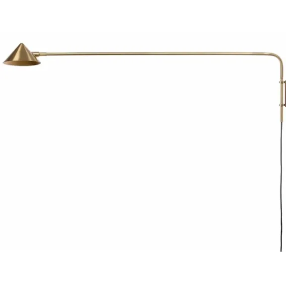 Kelly vägglampa long, guld