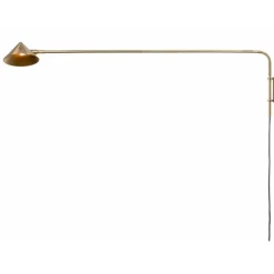 Kelly vägglampa long, guld