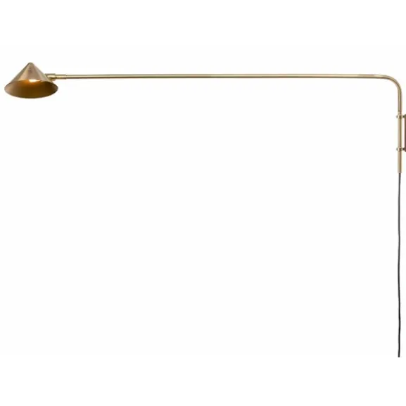 Kelly vägglampa long, guld