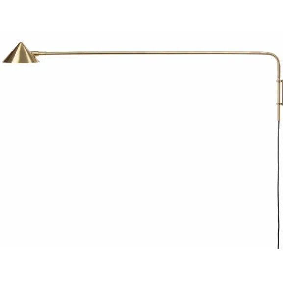 Kelly vägglampa long, guld