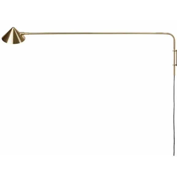 Kelly vägglampa long, guld