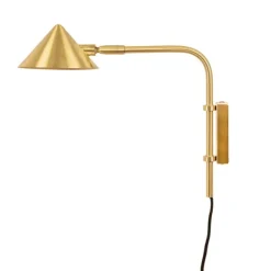 Kelly vägglampa short, guld