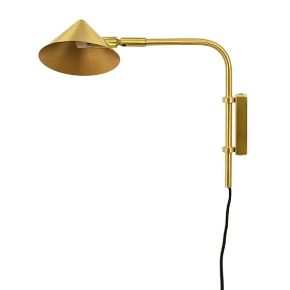 Kelly vägglampa short, guld