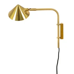 Kelly vägglampa short, guld