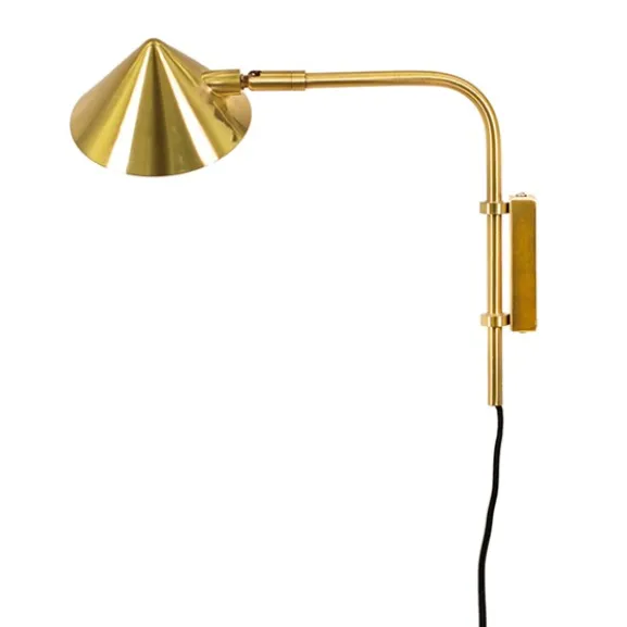 Kelly vägglampa short, guld