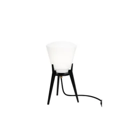 KH#100 Bordslampa hög svart/opalvit