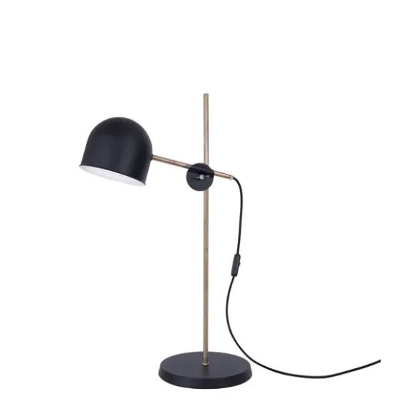 KH#2 bordslampa, mattsvart/råmässing 58cm