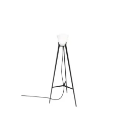 KH#100 Golvlampa svart/opalvit