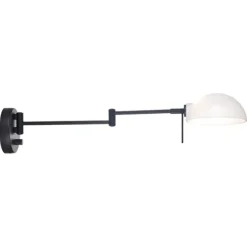 Kjøbenhavn vägglampa m/arm, Svart