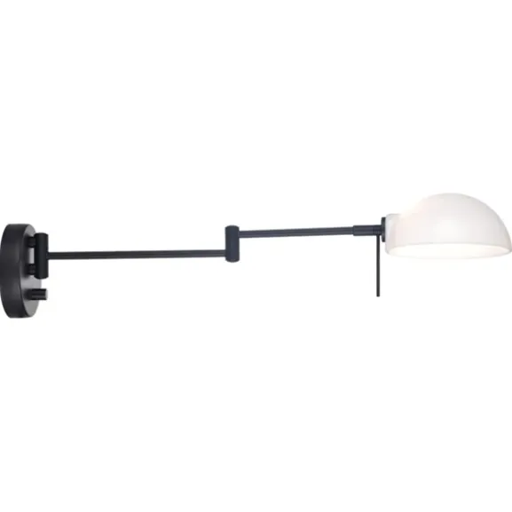 Kjøbenhavn vägglampa m/arm, Svart