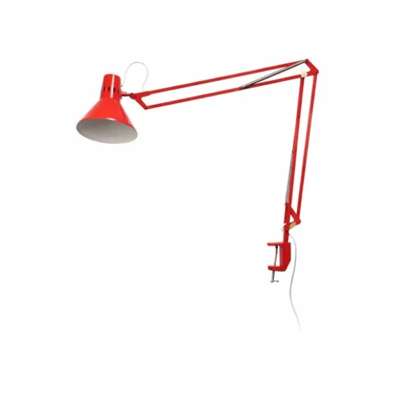 Klämlampa Studio Röd Klassik