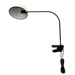 Klämlampa svart/vit 55 cm