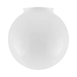 Klotskärm 80, vitt överfångsglas 14cm