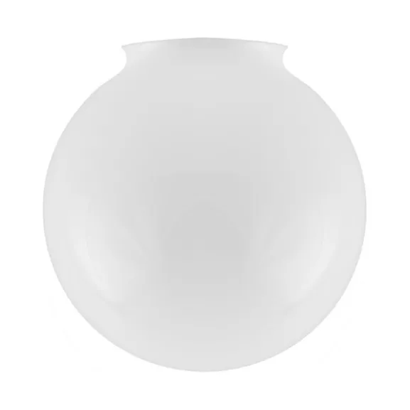 Klotskärm 80, vitt överfångsglas 14cm