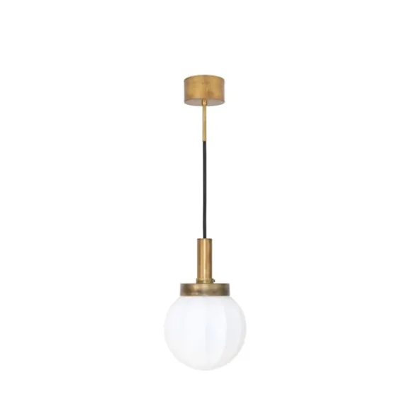 Klyfta 1 taklampa, råmässing/mattopal 15cm