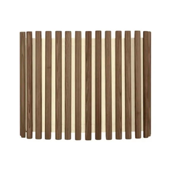 Komorebi lampskärm medium rectangular, mörkbetsad ek
