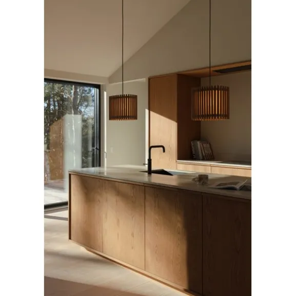 Komorebi lampskärm medium rectangular, ek