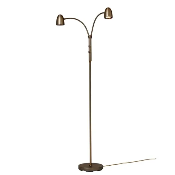 Koster golvlampa dubbel, oxid 140cm