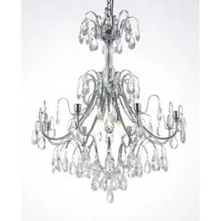 Kristallkrona Charlotte 8-Arm Stor Krom 60cm